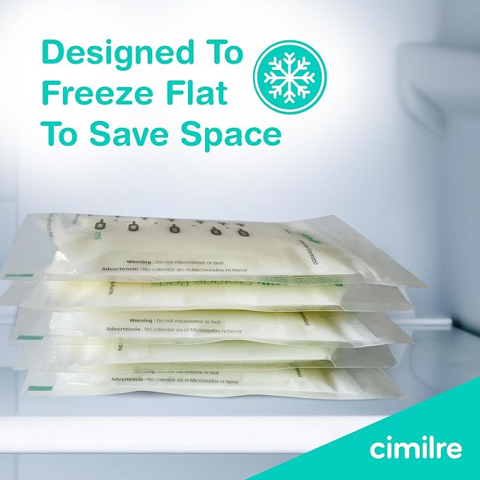 Breast Milk Storage Bags by Cimilre, Leak-Proof Breastmilk Storage Bags - Image 6