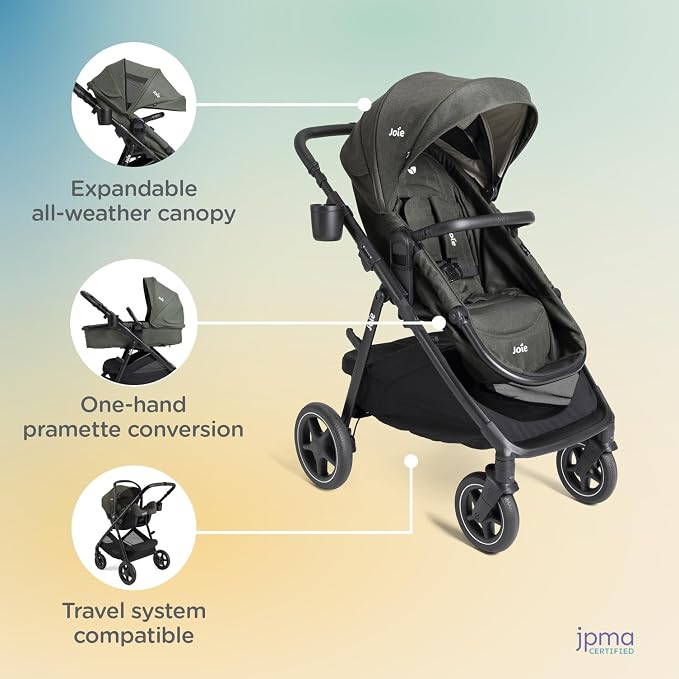 Joie Ginger lx 4-in-1 One-Hand Pramette Stroller - Image 5