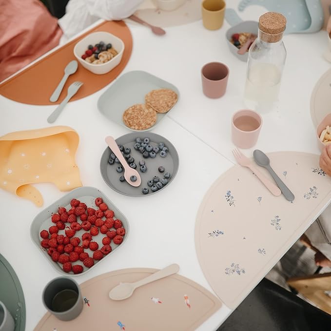 mushie Silicone Placemat for Kids | BPA-Free Non-Slip Design - Image 3