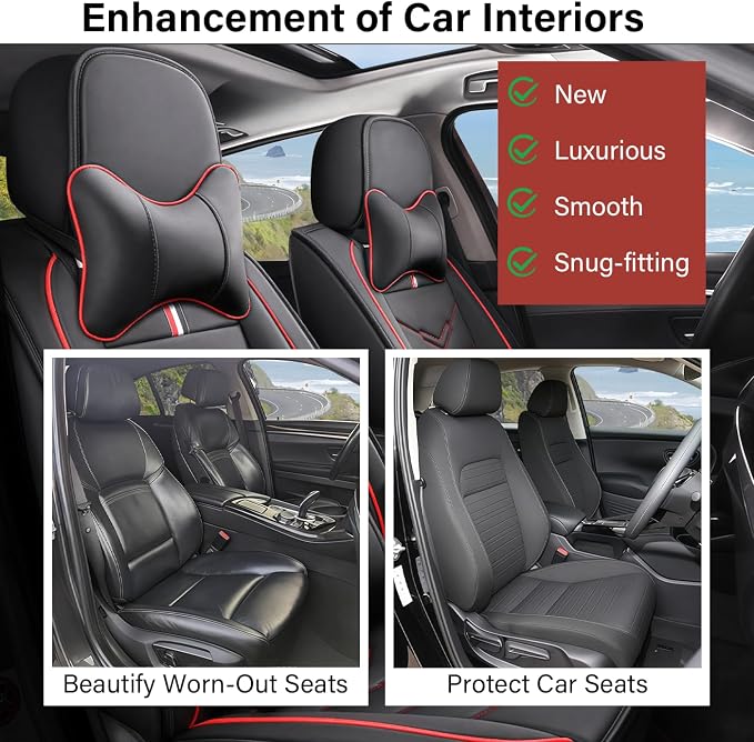 Leather Car Seat Covers Fit for LR Range Rover Evoque 2019-2025, 5 Seater - Image 6