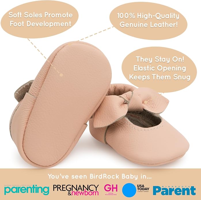 BirdRock Baby Bow and Knot Moccasins - Image 3