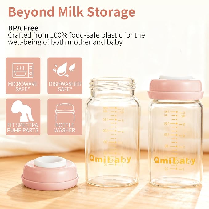 Breast Milk Storage Bottles 180ml 6oz BPA-Free Leak-Proof Baby Bottle - Image 4