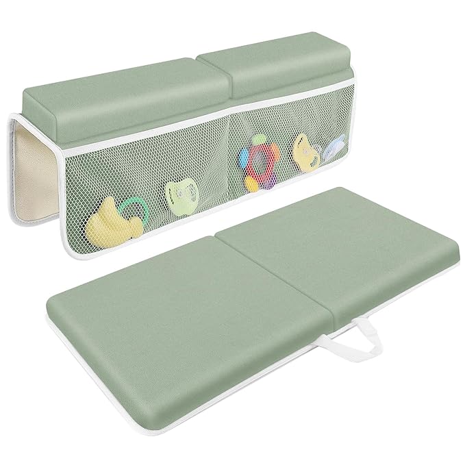JJGoo Bath Kneeler with Elbow Rest Pad Set, 1.5 inch Kneeling Pad Mat by JJGoo