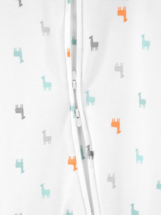 Simple Joys by Carter's Baby Neutral 2-Pack Cotton Footed Sleep and Play - Image 2