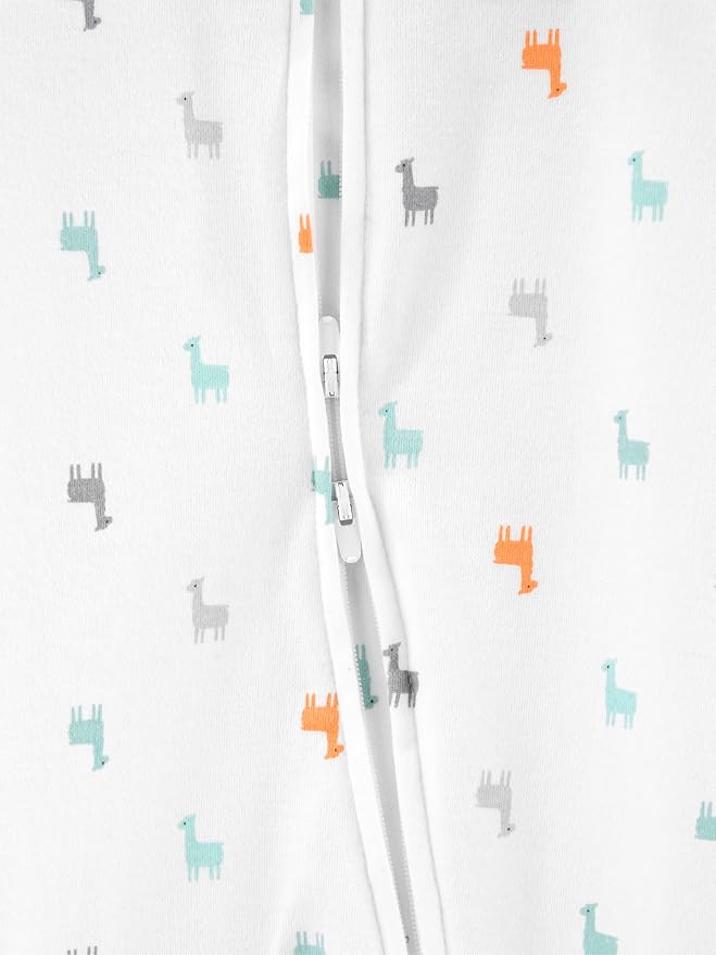 Simple Joys by Carter's Baby Neutral 2-Pack Cotton Footed Sleep and Play - Image 2