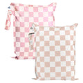 Tiny Twinkle Wet Dry Bag – 2 Pack Reusable Waterproof & Mess Proof Wet Bags by TinyTwinkle