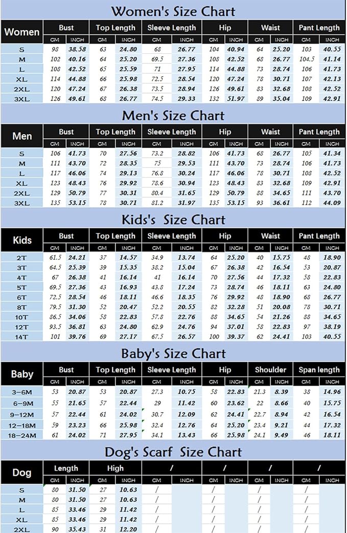 Awoscut Christmas Family Matching Pajamas Christmas Pjs Holiday Nightwear - Image 7