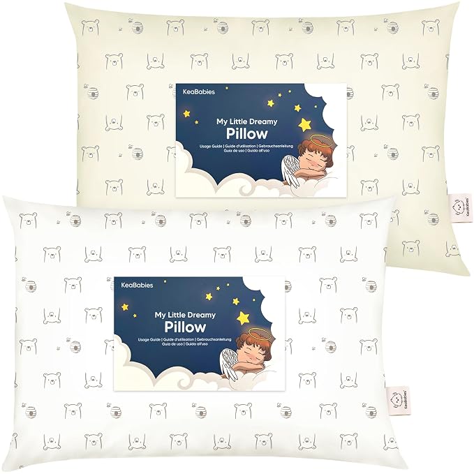 KeaBabies 2-Pack Toddler Pillow 13x18 by KeaBabies