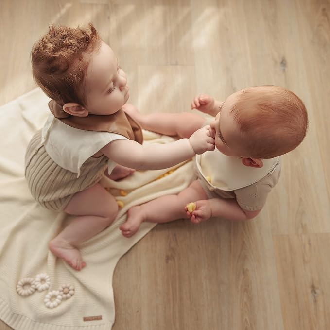Vegan Leather Easy Clean Baby Bibs - Image 7