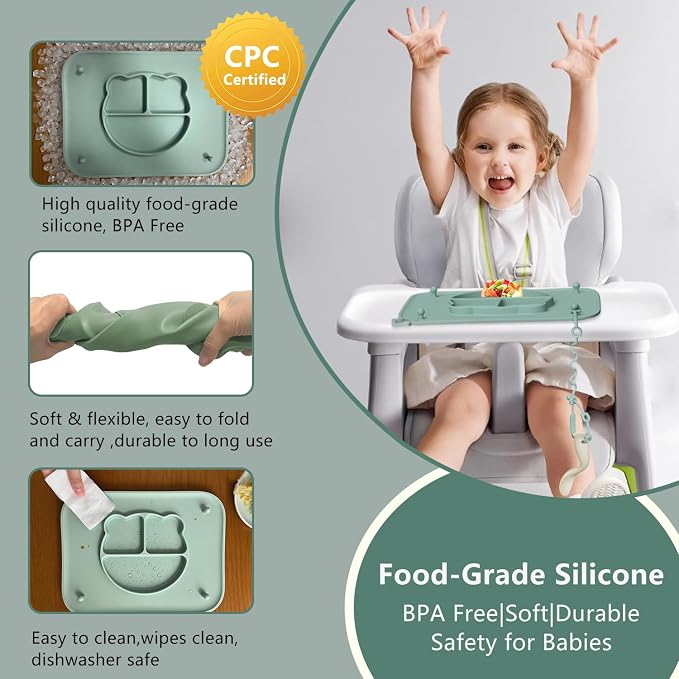 2 Pack Silicone Baby Placemats - Image 4
