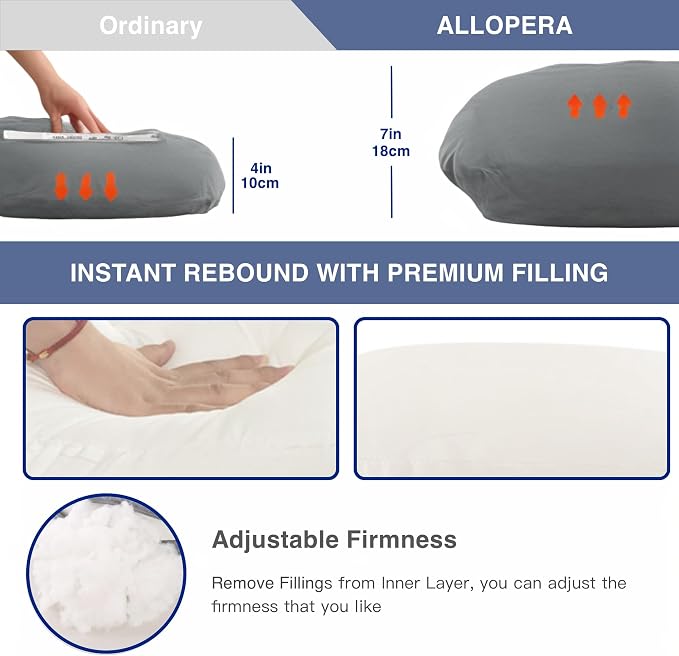 Pregnancy Pillow, Full Body Maternity Pillow 57 inch, - Image 4