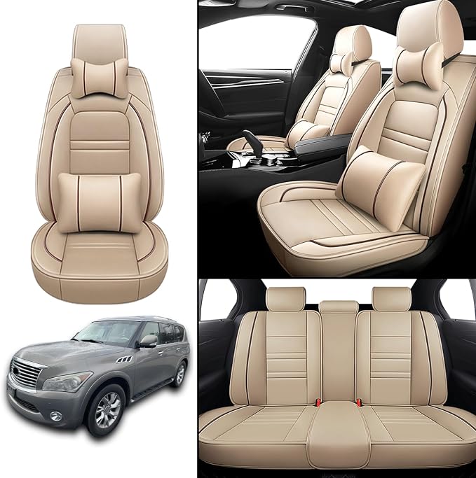 Car Seat Covers for Infiniti qx56 2004-2013 | 5-Seats Seat Covers, Waterproof - Image 2