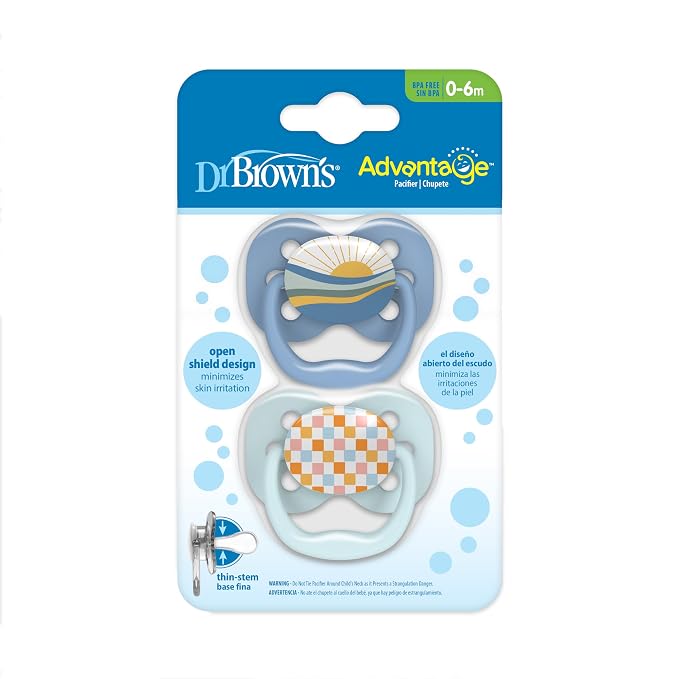 Dr. Brown's Advantage Baby Pacifier, Fully Symmetrical Soother - Image 2