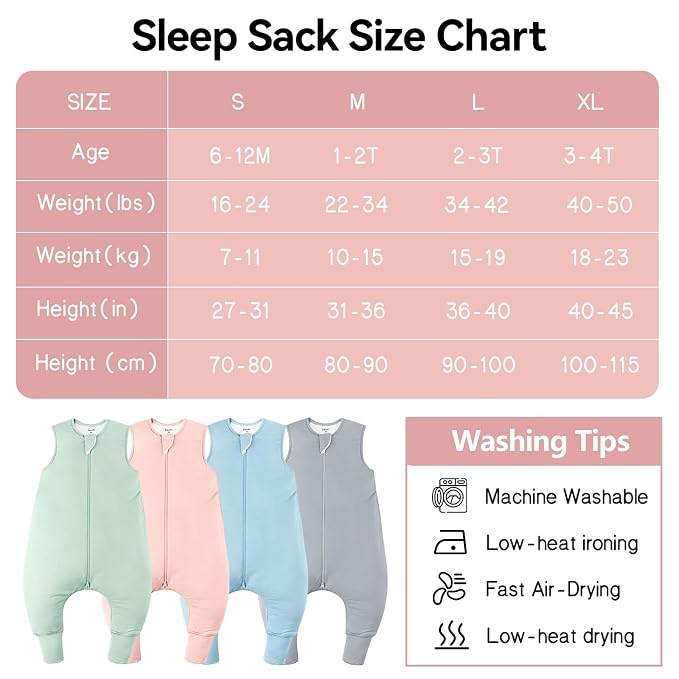Rayon Made From Bamboo Sleep Sack 3t-4t 0.5 Tog Ultra Soft Summer Toddler Sleep - Image 7