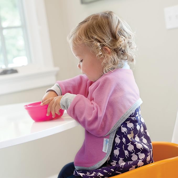 Kiddologic Bibit-all Baby Feeding Bib, Long Sleeves - Image 4