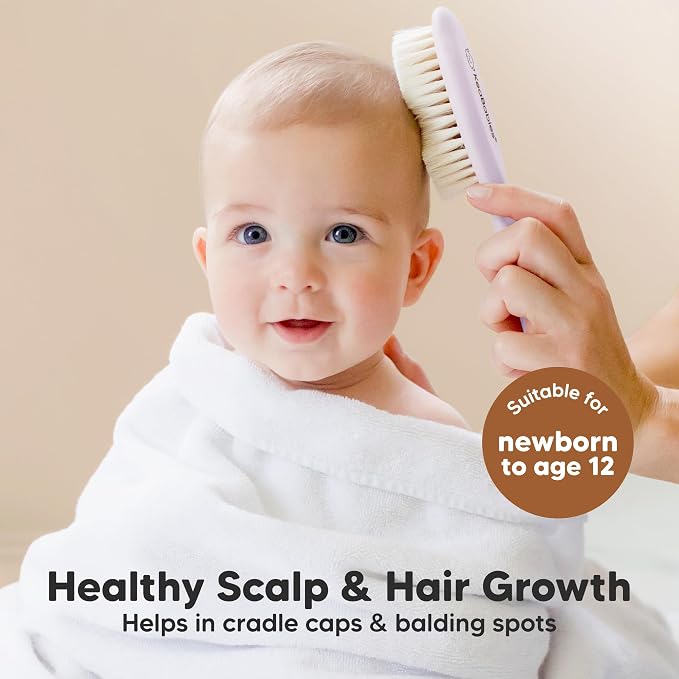 Wooden Baby Hair Brush - Image 3