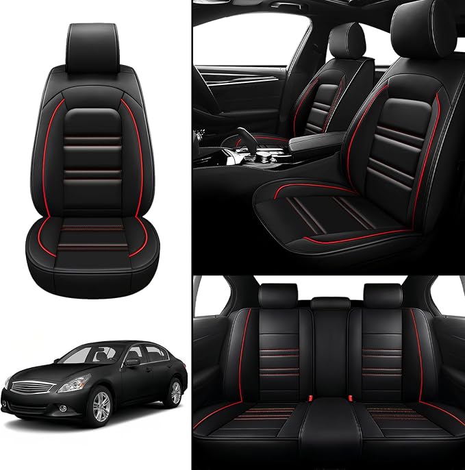 Seat Covers for Infiniti g37 2008-2013 | 5-Seats Leather Seat Covers - Image 2