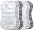 MUKIN Baby Muslin Burp Cloth Set of 6, Ultra Soft Absorbent Thick Cotton by MUKIN
