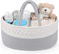 Maliton Diaper Caddy Organizer for Baby Boy- Cotton Rope for Changing Table by Maliton