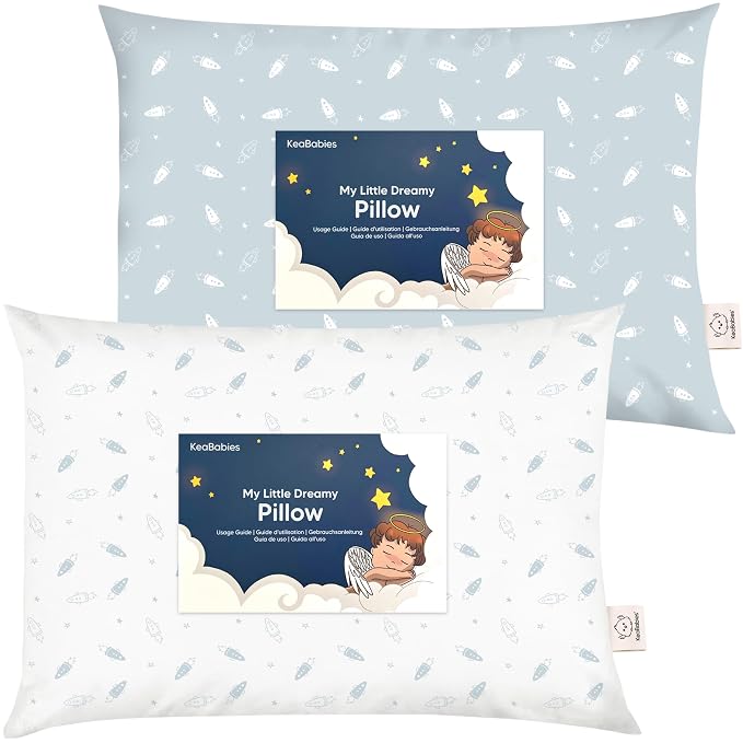 KeaBabies 2-Pack Toddler Pillow 13x18 by KeaBabies