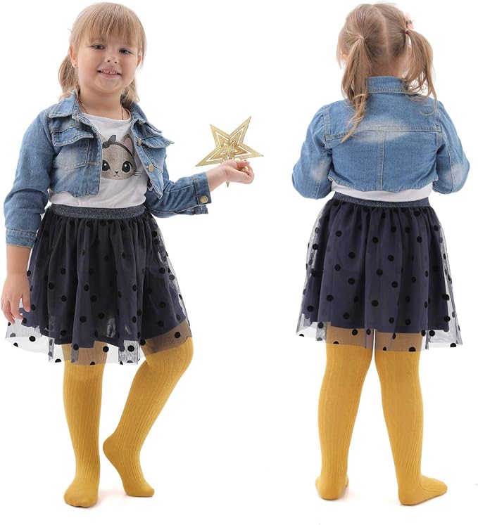 EPEIUS Baby Girl Tights Thick Cable Knit Leggings Stockings Cotton Pantyhose - Image 7