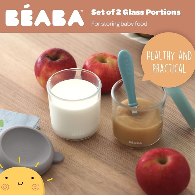BEABA 2 Pack Glass Baby Food Jars - Image 3