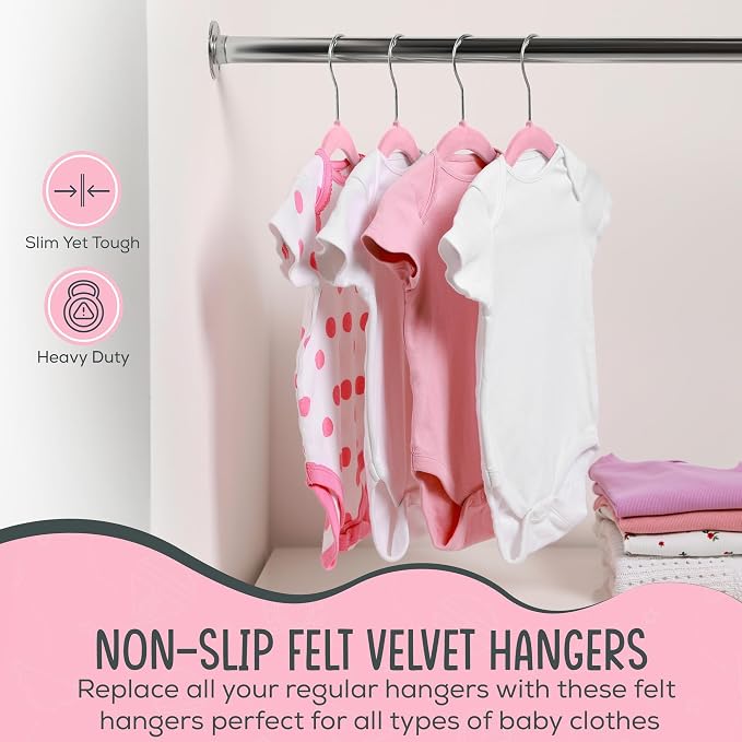 50 Premium Baby Velvet Hangers - Image 4