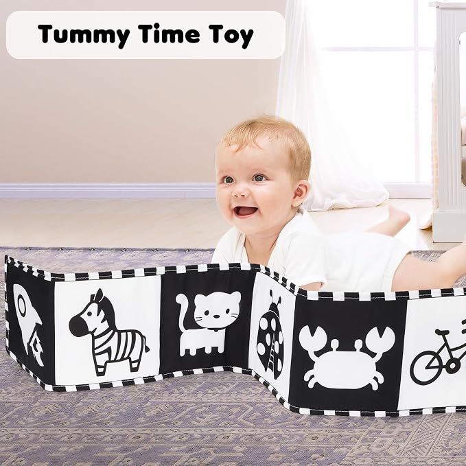 URMYWO Black and White Tummy Time High Contrast Newborn Toys 0-3 Months - Image 6