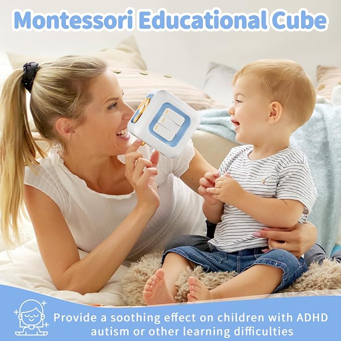 Busy Cube Toy for 1 Year Old, Montessori for 1+ Year Old, Travel Toys for - Image 2