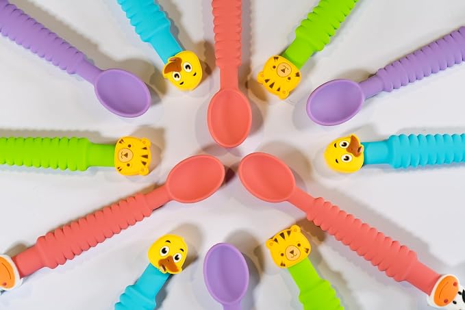 3-in-1 Silicone Baby Spoon Self Feeding 6+ Months - Image 7