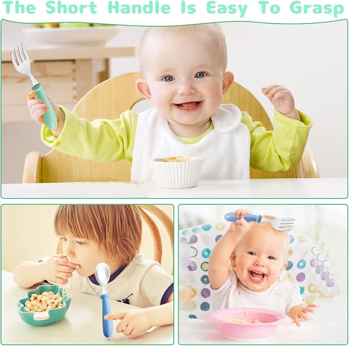 12PCS Toddler Forks Toddler Utensils, Stainless Steel Baby Forks, Kids - Image 6