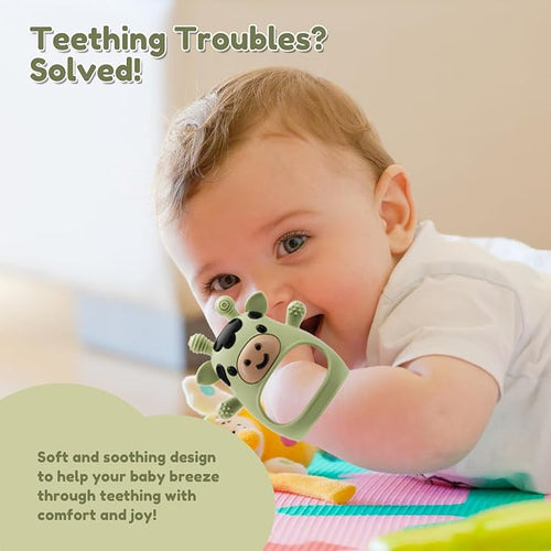 2 Pack Baby Teething Toys 0-6 6-12 Months, Adjustable Anti Dropping Wrist - Image 2
