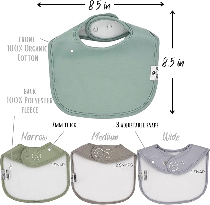 DiaperSquad's Baby Bibs for Drooling and Teething, Bibs for Boys, Baby Girl - Image 4