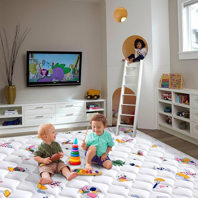 Baby Play Mat - 6ft X 4ft, Premium Thicker Foam One-Piece Crawling Mat - Image 5