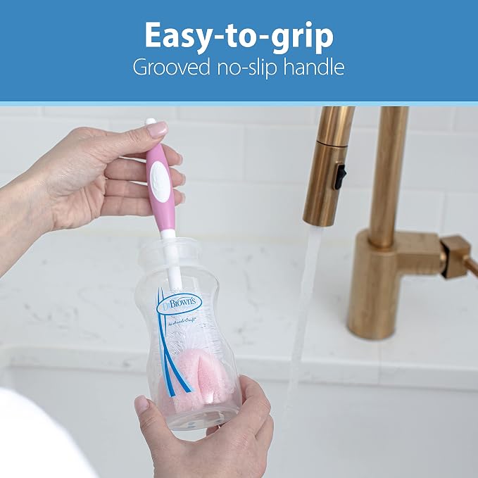 Dr. Brown's Reusable Sponge Baby Bottle Cleaning Brush - Image 4