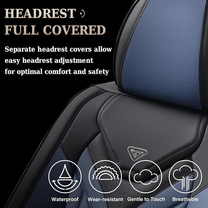 Coverado Car Seat Covers Full Set, Automotive Seat Covers Car Seat Protector - Image 5