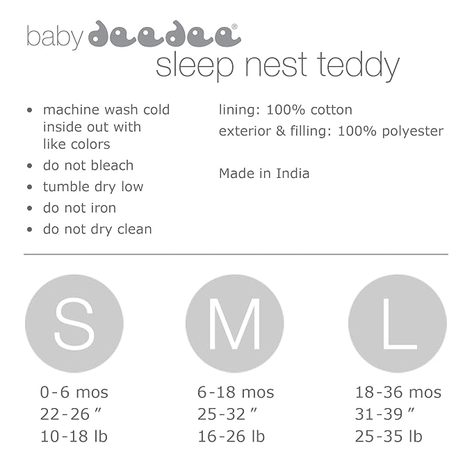 baby deedee Sleep Nest Teddy Baby Sleeping Bag - Image 8