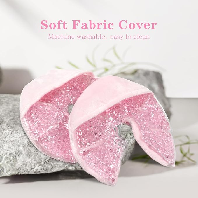 Hot/Cold Breast Gel Bead Ice Packs Breast Cooling/Heat Pads Relief - Image 2