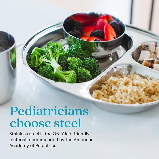 Ahimsa Stainless Steel Plates for Kids - Image 3