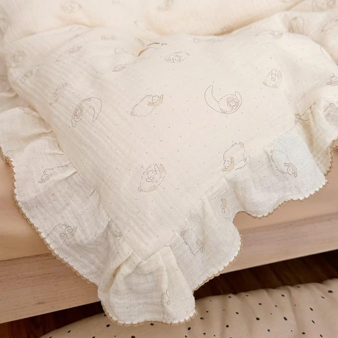 BuLuTu Muslin Kids Pillow Case Standard Size, Envelope Closure, 100% Cotton - Image 7