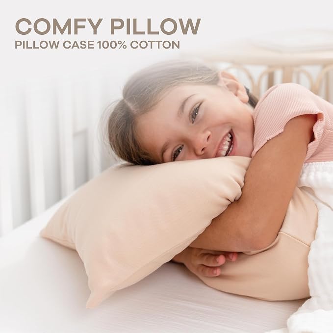 Comfy Cubs Toddler Pillow with Cotton Pillowcase, 13 x 18 in, 2 Pack - Image 3