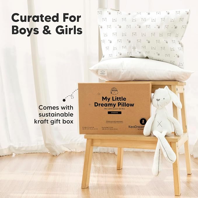 KeaBabies 2-Pack Toddler Pillow 13x18 - Image 9