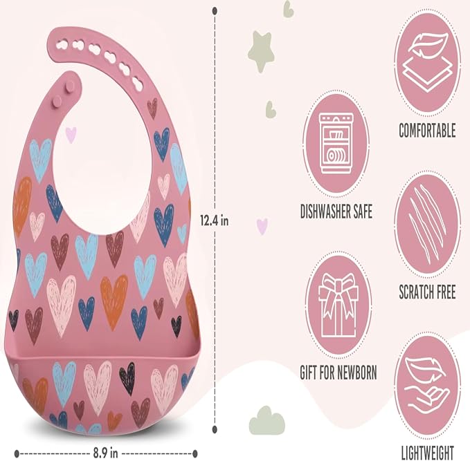 BPA-Free Silicone Baby Bibs - Image 2