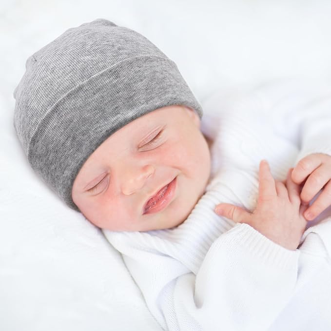 DRESHOW BQUBO 8 Pack Unisex Baby Beanie Hat Infant Toddler Kid Hats Baby Soft - Image 3