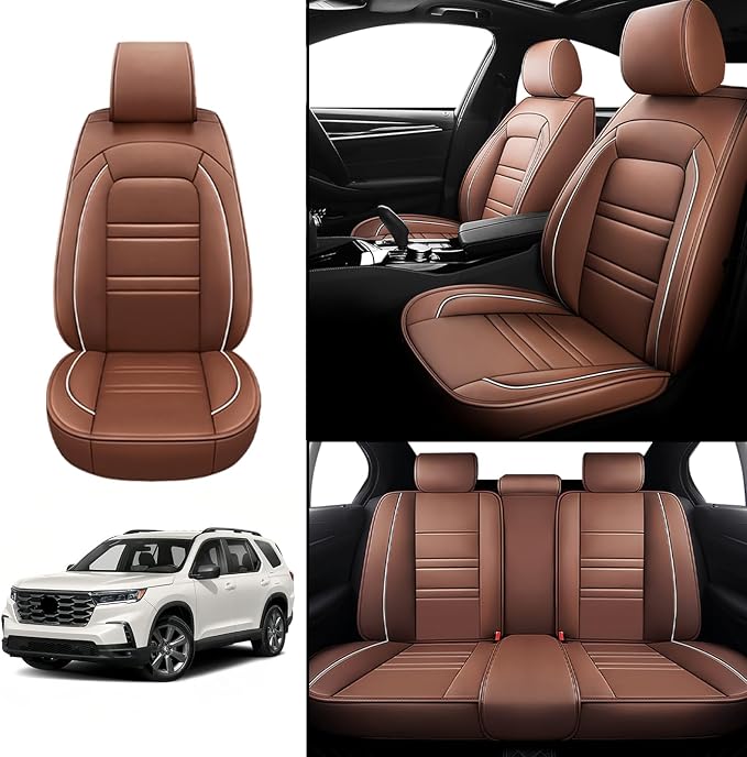 Seat Covers for Honda Pilot 2003-2025 | 5-Seats Leather Seat Covers - Image 2