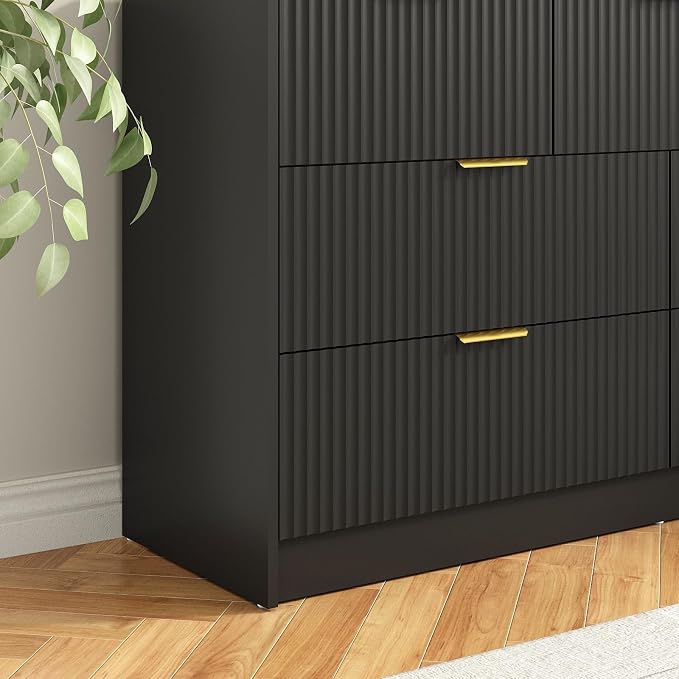 7 Drawers Dresser for Bedroom, Modern Chest of Drawers, Wood TV Stand Storage - Image 8