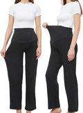 Women's Maternity Pants Casual Loose Wide/Straight Leg Comfy Palazzo Lounge by WHIMFINITY