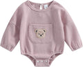 Douhoow Cute Baby Sweatshirt Romper Waffle Knit Baby Clothes Infant Girl Boy by DouhoowBabyKidsClothes