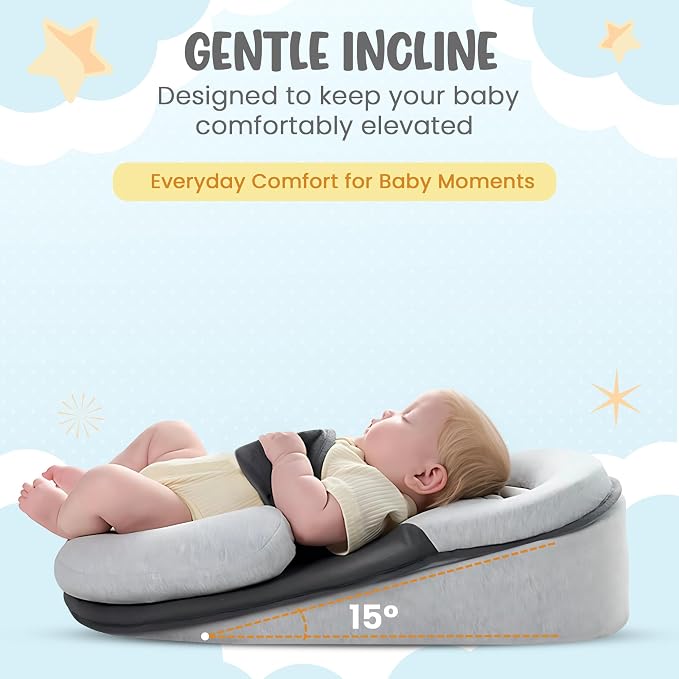 Inclined Baby Cushion – Soft & Supportive Pillow - Image 4