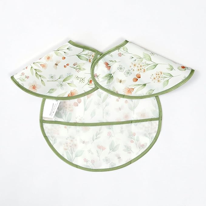 Feeding Bibs for Baby, 3 Pack-Waterproof & Easy Clean Feeding Bibs for Toddlers - Image 9